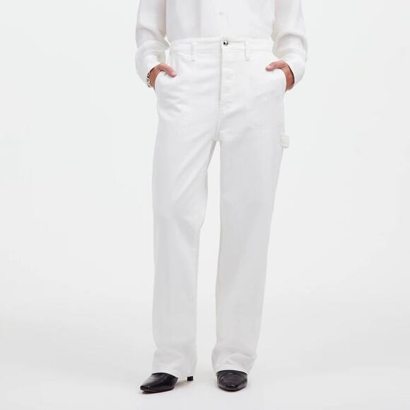 NWT Alexa Chung for Madewell Workwear Jeans in True White Size 29 - Picture 1 of 13